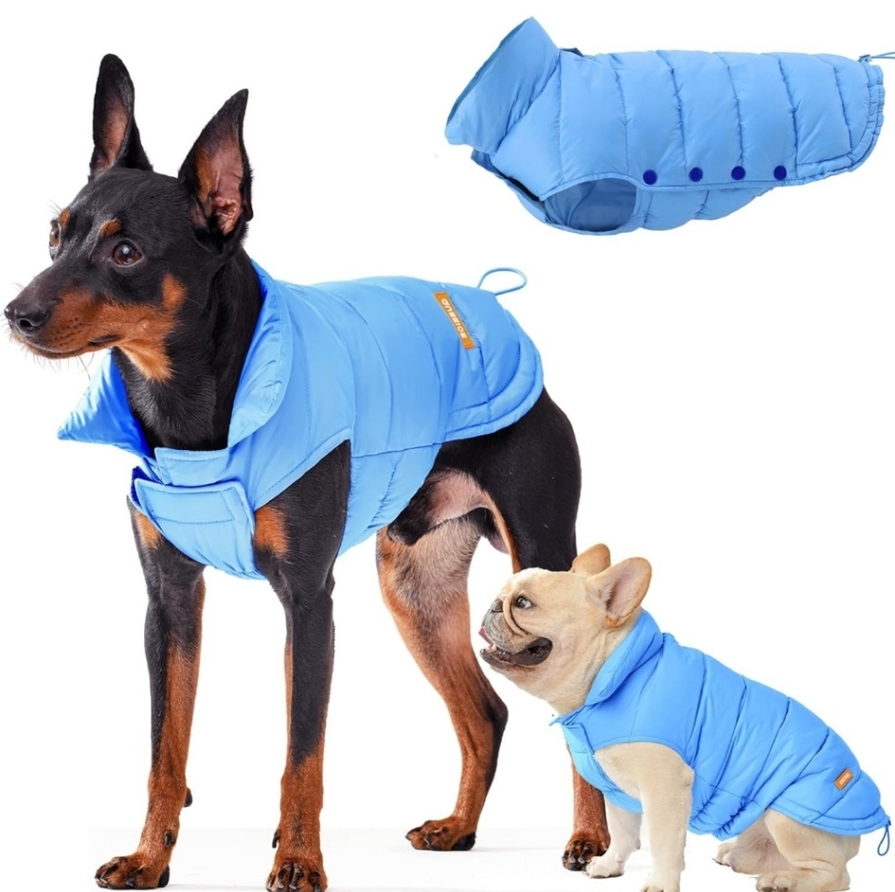 Warm Dog Down Puffer Jacket,Filled Nature Duck Down